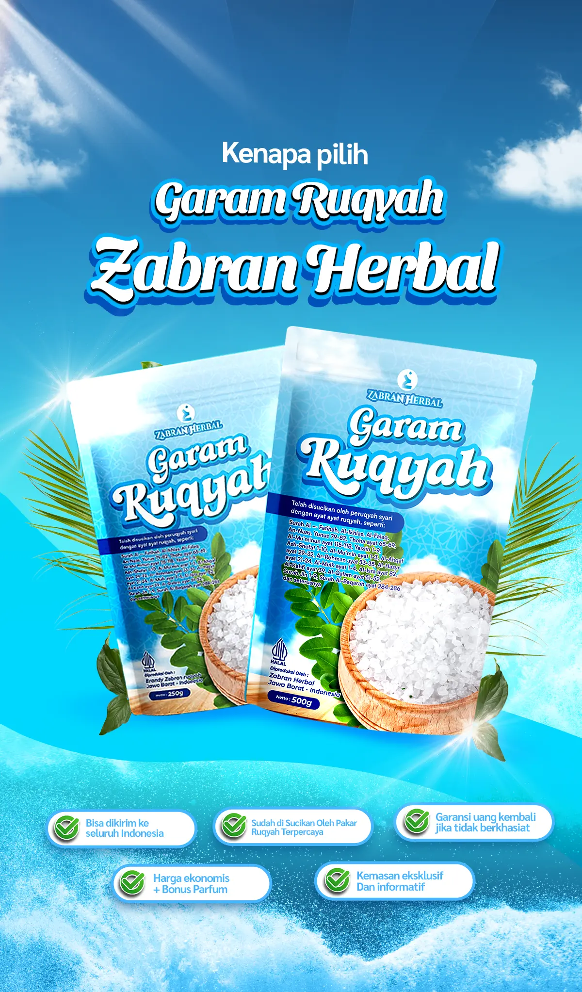 Alasan memilih Zabran Herbal